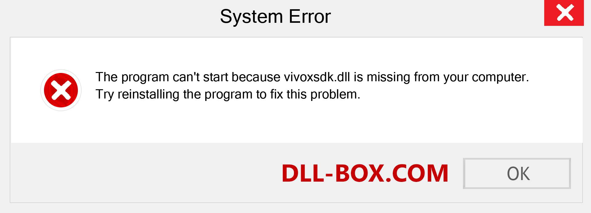  vivoxsdk.dll file is missing?. Download for Windows 7, 8, 10 - Fix  vivoxsdk dll Missing Error on Windows, photos, images