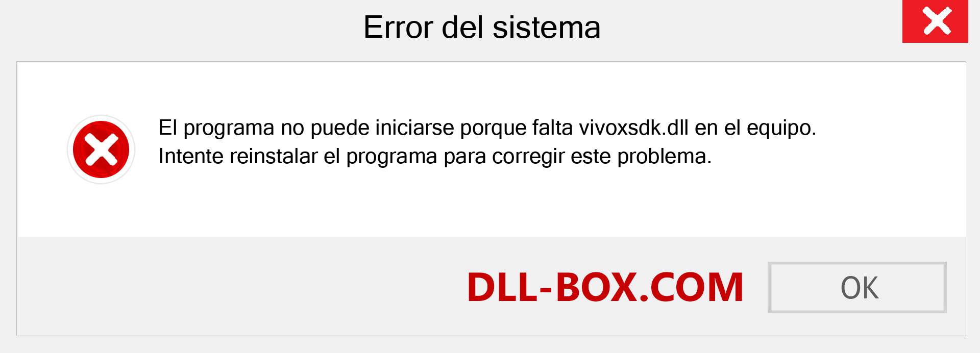 ¿Falta el archivo vivoxsdk.dll ?. Descargar para Windows 7, 8, 10 - Corregir vivoxsdk dll Missing Error en Windows, fotos, imágenes